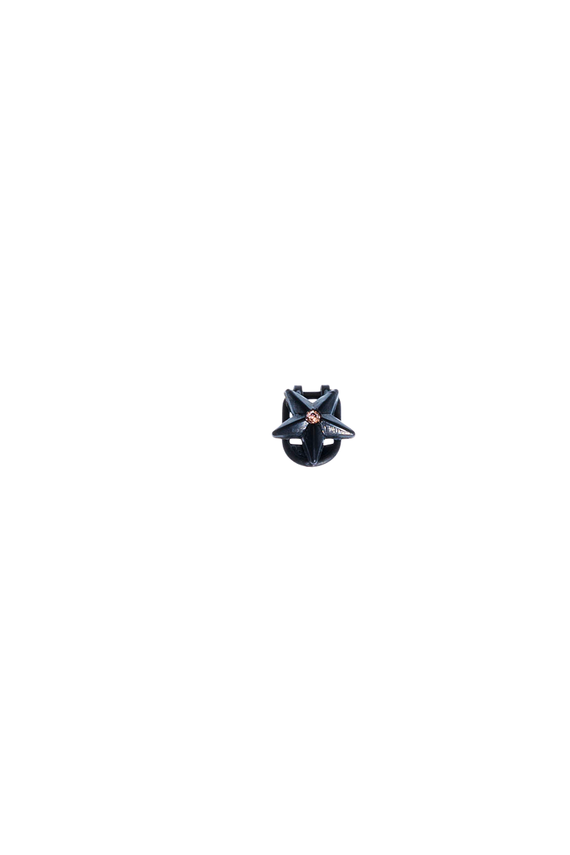 GLOSSY DROPS BLACK STAR HAIR CLIP