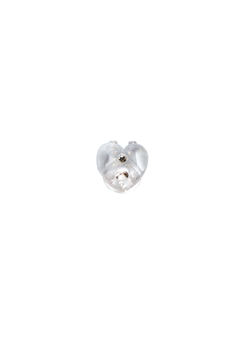 GLOSSY DROPS TRASPARENT HEART HAIR CLIP